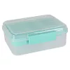 Ebéddoboz reggeliző doboz rekeszekkel osztott 2200ml menta