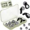 Dopuri de urechi silicon stoppers reducere zgomot set de 3 dimensiuni