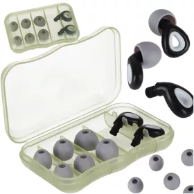   Dopuri de urechi silicon stoppers reducere zgomot set de 3 dimensiuni