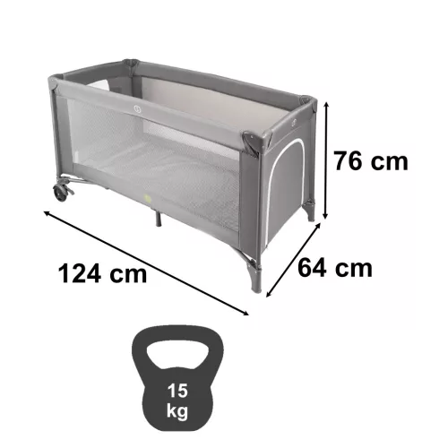 Összecsukható utazóágy matraccal max. 15kg