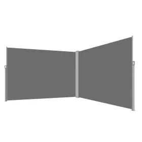   LUARO oldalsó terasz sarok napellenző behúzható árnyékoló 180 x 620 cm szürke