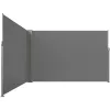 LUARO oldalsó terasz sarok napellenző behúzható árnyékoló 180 x 620 cm szürke