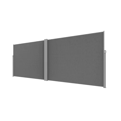 LUARO oldalsó terasz sarok napellenző behúzható árnyékoló 180 x 620 cm szürke