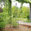LUARO kerti pergola virágállvány mászó rózsákhoz fém piramis