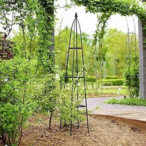 LUARO kerti pergola virágállvány mászó rózsákhoz fém piramis