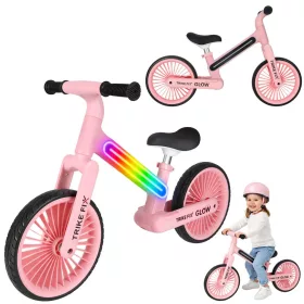 Trike Fix Glow LED-es terepkerékpár rózsaszínű