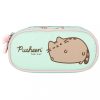 Pusheen egyrekeszes iskolai tolltartó, menta