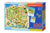 OEM CASTORLAND Lengyelország oktatási puzzle térképe