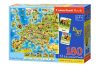 OEM CASTORLAND Oktatási puzzle Európa térképe