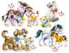 CASTORLAND Puzzle 4in1 állatok babákkal