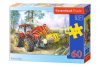 CASTORLAND Puzzle 60el. Erdőterület - Traktor markológéppel