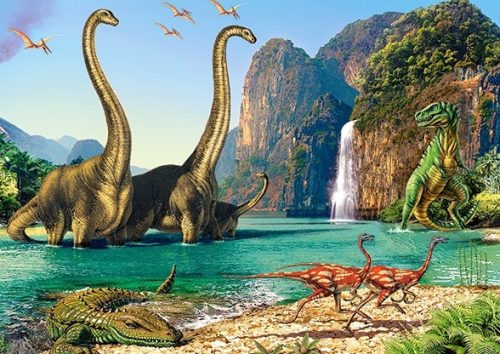 CASTORLAND Puzzle 60el. A dinoszauruszok világában 5+