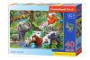 CASTORLAND Puzzle 40el. Maxi Jungle Animals - Dzsungel állatok - Dzsungel állatok