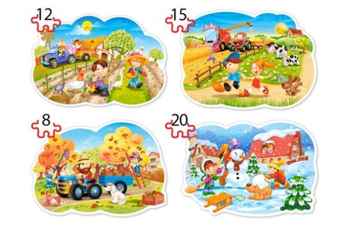 CASTORLAND Puzzle 4in1 Négy évszak - Négy évszak