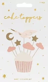 OEM Díszítés muffin formákhoz - Gólya 11cm-12cm 7 db