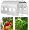 Fehér fóliás kerti alagút üvegház fólia 6x3x2m 18m2