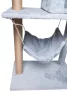 Macskakaparófa, ágy, torony, ház, lépcső, 4 szint, szürke
