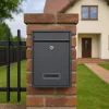 Postaláda levelekhez, újságokhoz, szórólapokhoz, kulccsal, antracit ablakkal