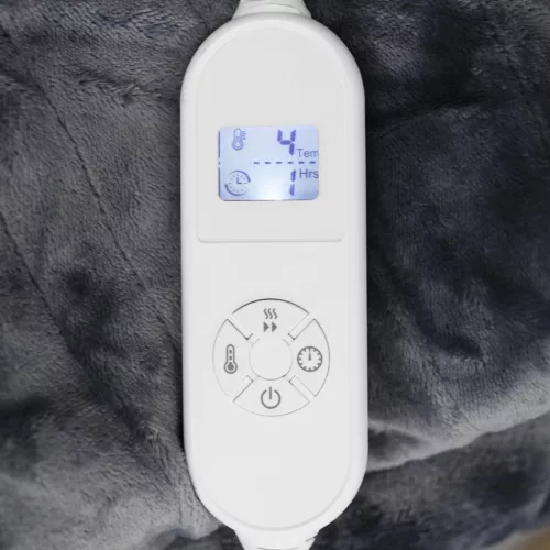 Nagy, puha, kétszemélyes elektromos takaró, 160x180-as fűtőszőnyeg, távirányítós időzítővel