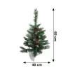 Műfenyő cserépben, hófödte fenyő, 60 cm, asztalra, dekoráció