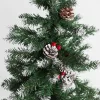 Műfenyő cserépben, hófödte fenyő, 90 cm, asztalra, dekoráció