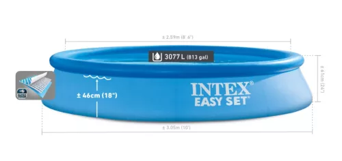 Kerti bővíthető medence szűrőszivattyúval 12V Easy Set 305x61 cm INTEX 28118 GN