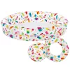 Felfújható kerti medence szett ICE CREAM 122x25cm + labda + kerék INTEX 59460