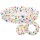 Felfújható kerti medence szett ICE CREAM 122x25cm + labda + kerék INTEX 59460