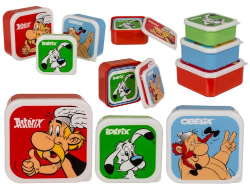 3 db Asterix és Obelix reggeliző doboz készlet