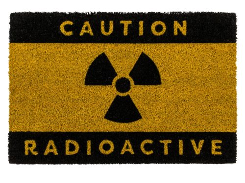 Vigyázat Radioaktív lábtörlő