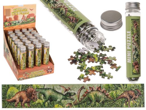 Mini dinoszaurusz puzzle - 150 darab egy csőben