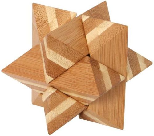 Bamboo Puzzle Star ördöglakat