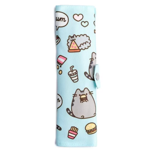 Bambusz evőeszközök tokban - Foodie Pusheen