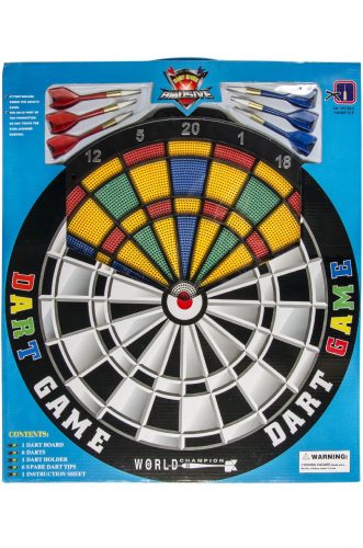 Darts játék (tábla + 6 darts) - átmérője 43 cm