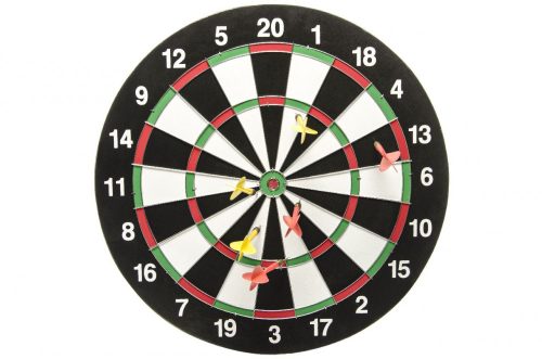 Darts játék (tábla + 6 darts) - átmérője 38 cm