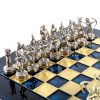 Exkluzív sárgaréz sakkfigurák - Archers 28x28 cm