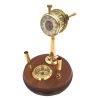Nautical asztali készlet: távíró órával, iránytűvel és tolltartóval