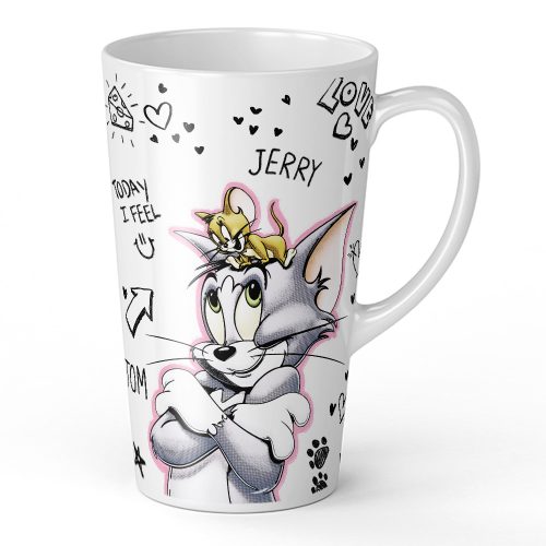 Tom & Jerry kerámia latte bögre - licencelt termék