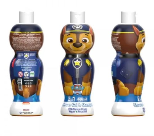 Paw Patrol Chase tusfürdő és sampon 400 ml 2D flakon