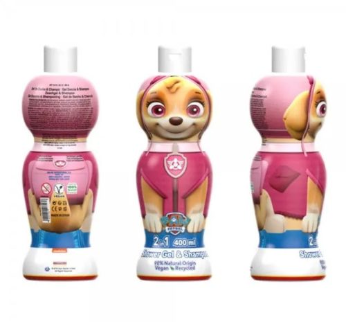 Paw Patrol Skye tusfürdő és sampon 400 ml 2D flakon