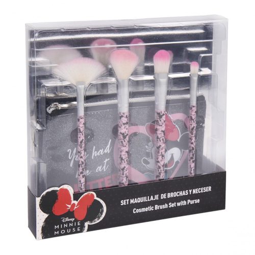 Ecsetkészlet + kozmetikai táska Minnie Disney - licences termék