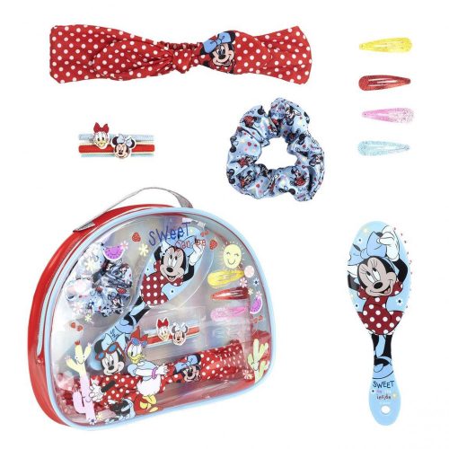 Minnie Mouse kozmetikai táska hajkiegészítőkkel - licences termék
