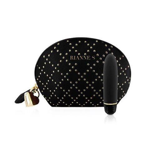 Mini Classique Vibe vibrátor + kozmetikai táska - fekete