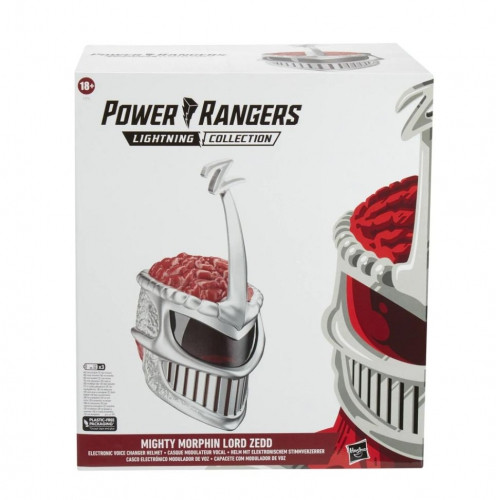 Elektronikus sisak Mighty Morphin Power Rangers: Lightning Collection - Lord Zedd, Hasbro, műanyag, piros/fehér, 18+