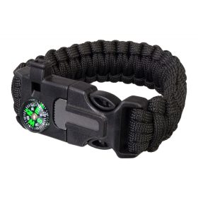 Levenhuk LabZZ FL5 fekete túlélőkészlet-karkötő