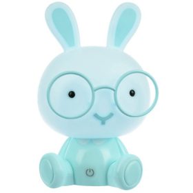 Éjjeli lámpa - kék nyúl 23cm