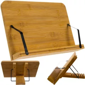  Malatec 19222 bambusz laptopállvány, könyvállvány olvasáshoz
