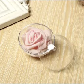 Átlátszó gömbök 10 cm, 10 db Ruhhy 22277 készlet