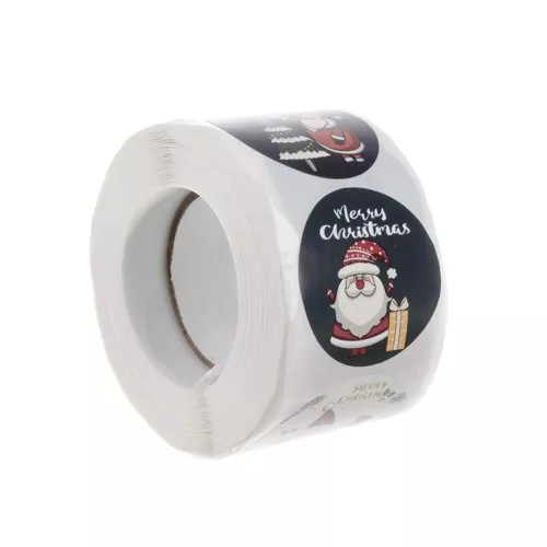 Karácsonyi matricák - 500 db-os tekercs.