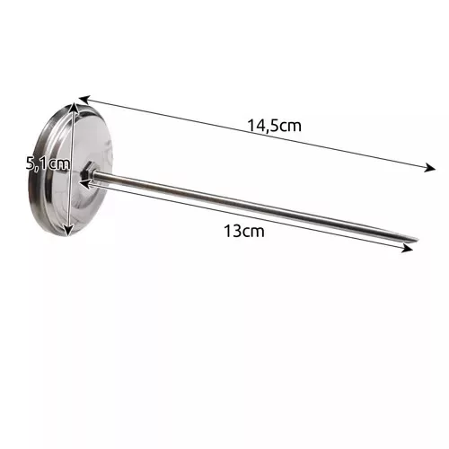 sütőhőmérő rozsdamentes acél, 0-120 celsius